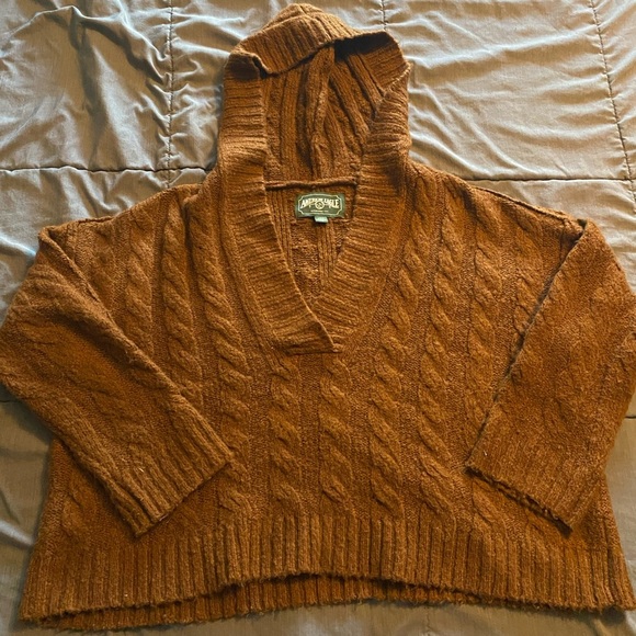 American Eagle Outfitters Brown Teddy Jacket Cozy Style - Picture 1 of 5